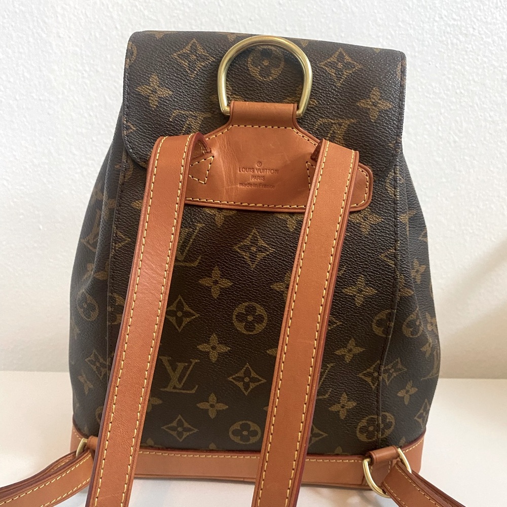 Louis Vuitton Monogram Canvas Backpack with Tan Trim - Picture 2 of 7